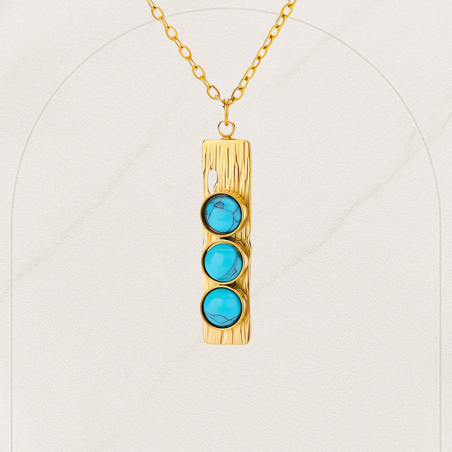Minimalist Bar Necklace – 18K Gold Plated Stainless Steel | Waterproof & Hypoallergenic