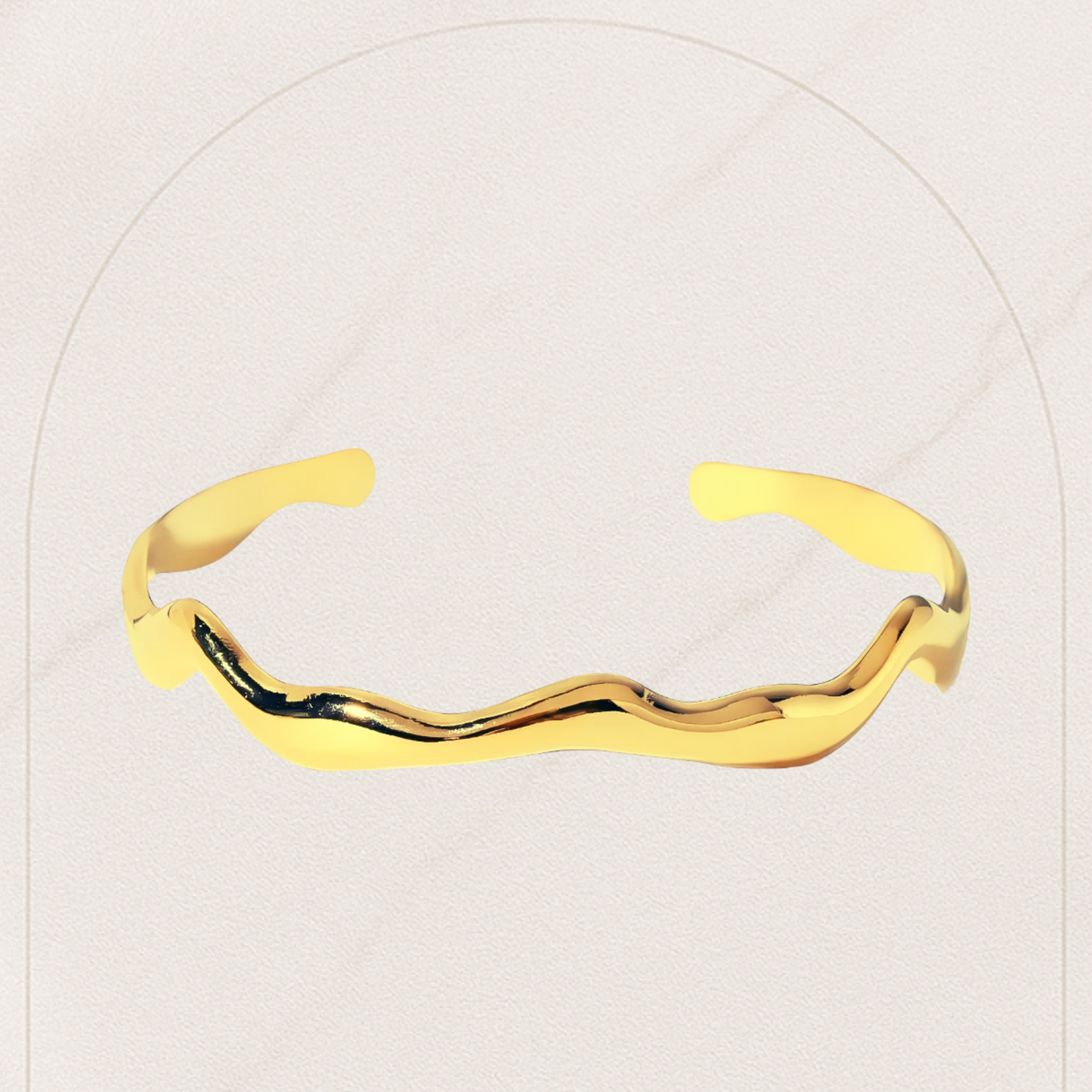 Leaves Bracelet – 18K Gold Plated Stainless Steel | Waterproof & Hypoallergenic