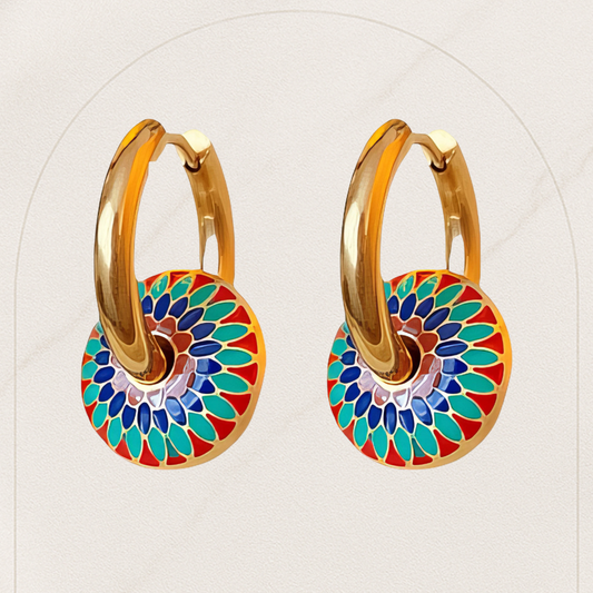 Classic Congo Hoop Earrings – 18K Gold Plated Stainless Steel | Waterproof & Hypoallergenic