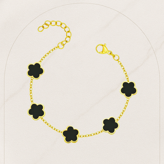 Flower Meadow Bracelet – 18K Gold Plated Stainless Steel